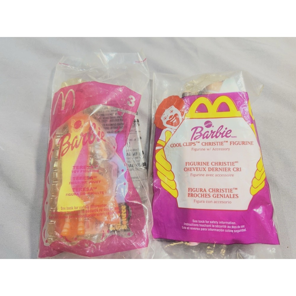2 MCDONALDS BARBIE TOYS SEALED #3 & #6 (2580)